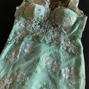 turquoise Brazilian prom dress